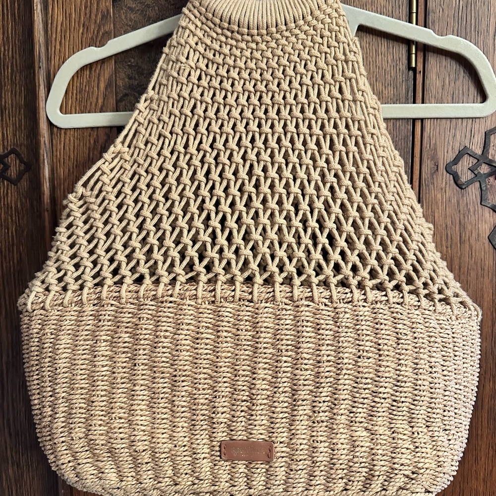 Spartina 449 Cream Woven Tote